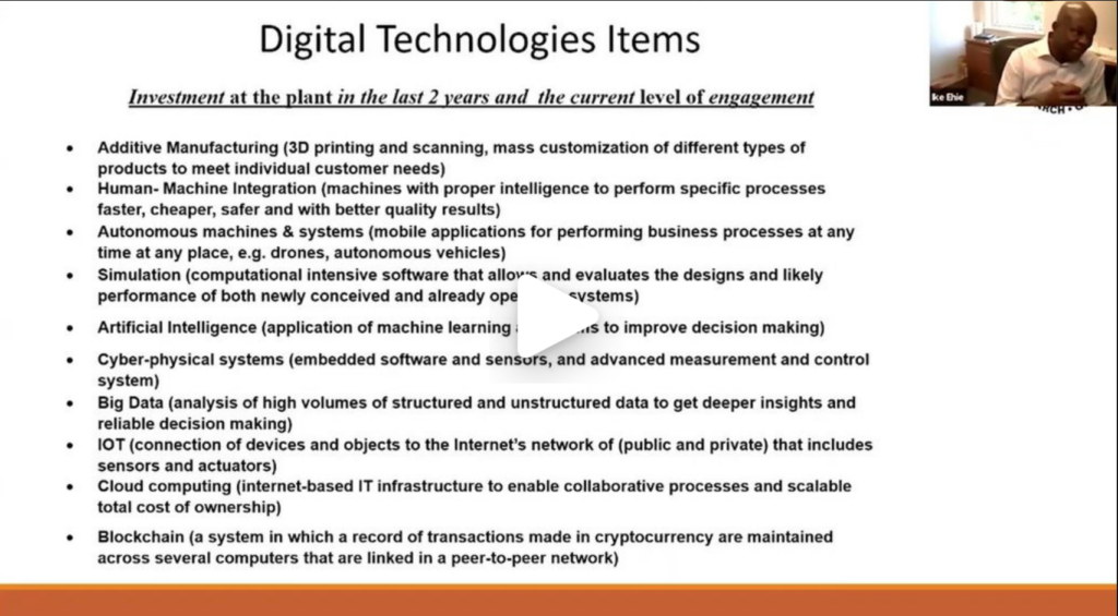 10.  Supply Chain Digitalization – Prof. Ike Ehie